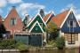 Traditional Dutch wooden houses in a former whaling village